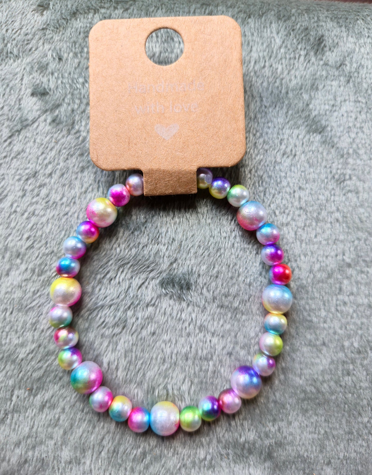 Multicolored beaded bracelet