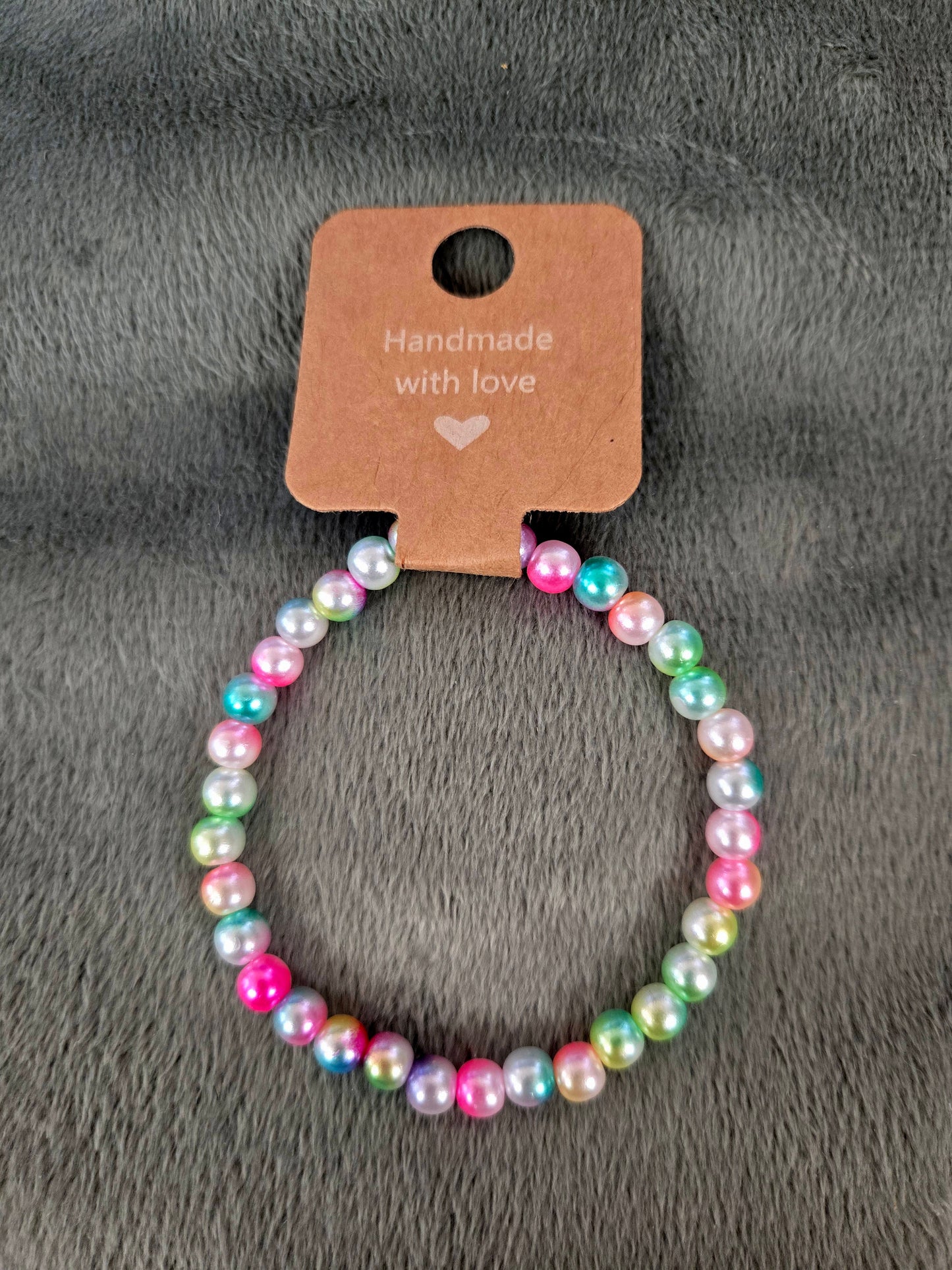 Multicolored beaded bracelet