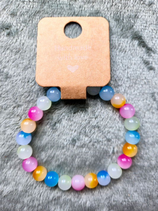 Multicolored beaded bracelet