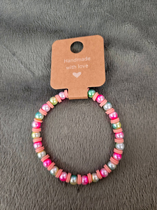 Multicolored beaded bracelet